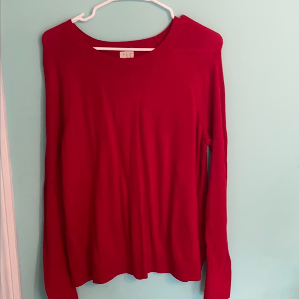 a new day Red Sweater